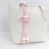 DIY Bag Pendant 1Pcs Handmade Butterfly Braided Rope Keychain Charm for Purse Decoration Customizable Accessory