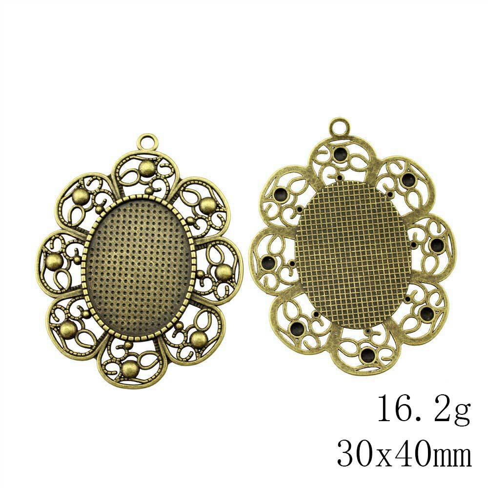 Christmas Decorations Accessories For Making Jewelry Oval Glass Cabochon Base Setting Tray Accessories Parts Ornaments For Home Accessory Parts