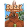 Grizzy und die Lemminge Warme Weiche Decke Junge Mädchen Plüsch Überwurfdecke Bequeme Couch Sessel Flanell Tagesdecke Schlafsofa Abdeckung