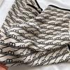 Spring and Summer New Letter Small Square Scarf Silk Scarf Herringbone Pattern Imitation Velvet Light and Soft Shawl Scarf Headscarf Scarf Female