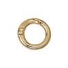 Round Zinc Alloy Spring Ring Keychain - High-End Texture Bag Buckle Pendant