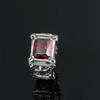 Unique Fashion Vintage Red Onyx Thor Men's Stainless Steel Gothic Style Ring