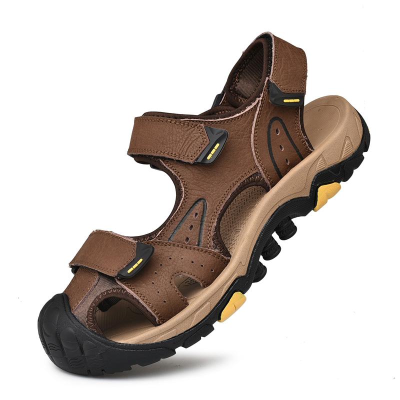 FashionCasual Men Sandals Summer Shoes Soft Sandal Mens Sandles Outdoor Breathable Comfort Slip On Plus Big Size 38-46 Sandalias Hombre