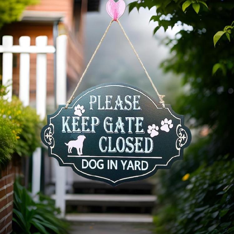 Dog In Yard Keep Gate Closed Sign Dogs On Premises Sign Please Keep Gate Closed Sign Dog Door Sign Outside Warning Sign