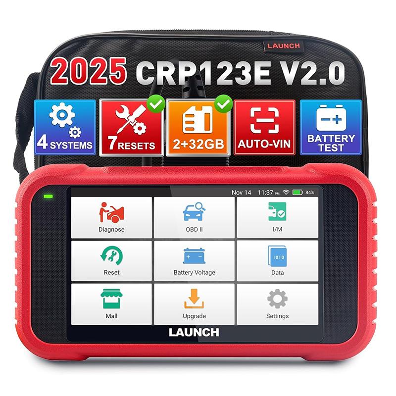 Launch CRP123I V2.0 Four System Auto Diagnostic Tool OBD2 Code Reader 12V Cars Scan Analyzer With 7 Resets