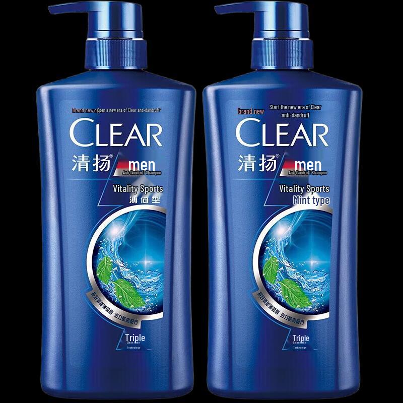 

Clear Men Anti-Dandruff Active Sport Mint Shampoo (2 x 650g)