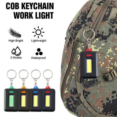 LED Flashlight Mini Keychain Light Emergency Flashlight Outdoor Camping Emergency Lamp Warning Safety Light Portable Lighting