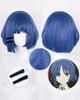 Ryo Yamada Cosplay Costume with Composer and Lyricist of Full Set for Perfect for School Festivals Ryo Wig Size [Excellent Quality] Wig, Bocchizarock,