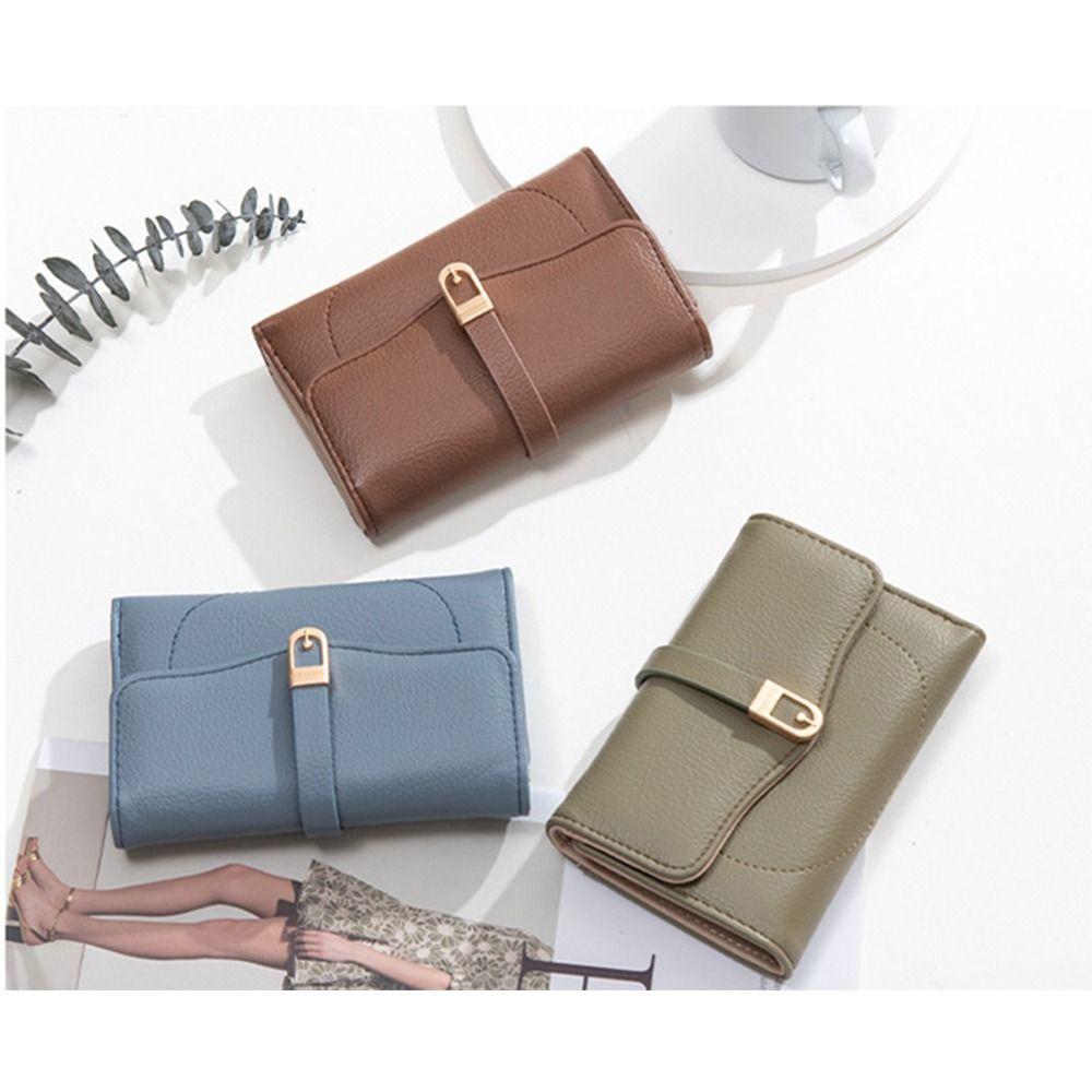 

PU портмоне три раза держатель карты модная сумка для денег для дам студент