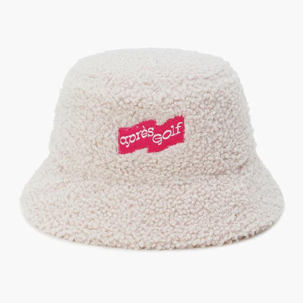 LECOQ GOLF Women'S Padded Boucle Reversible Bucket Hat _Crem Gq422Lcpo2