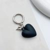 Stylish Love Heart Keychain Eye Catching Key Chain Bag Charm Decorations Fashionable Metal Pendant for Backpacks
