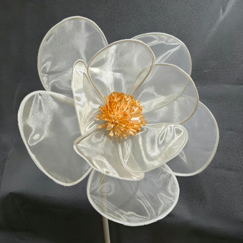 Organza Flower Heads for Aesthetic Wedding and Room Decor