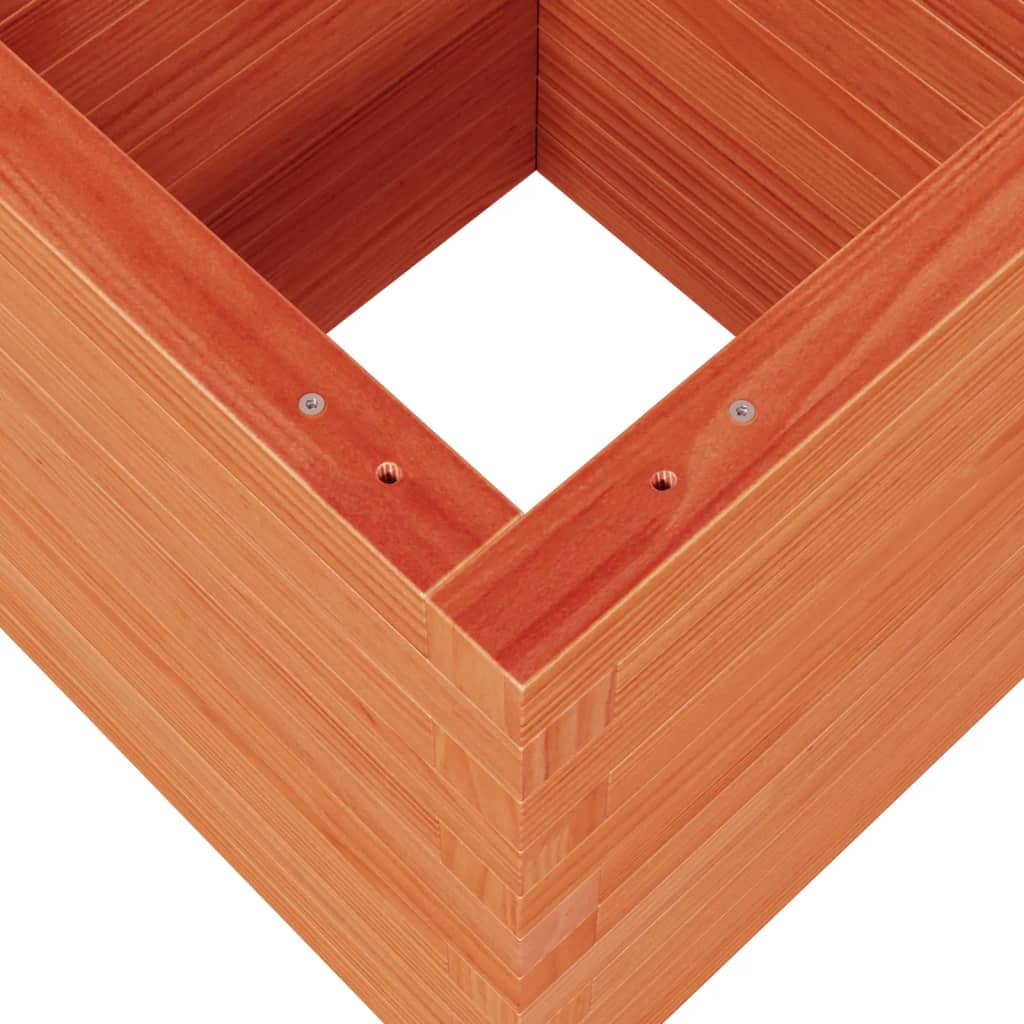 Plant Pot Wax Brown 40x40x46 cm Solid Pine Wood
