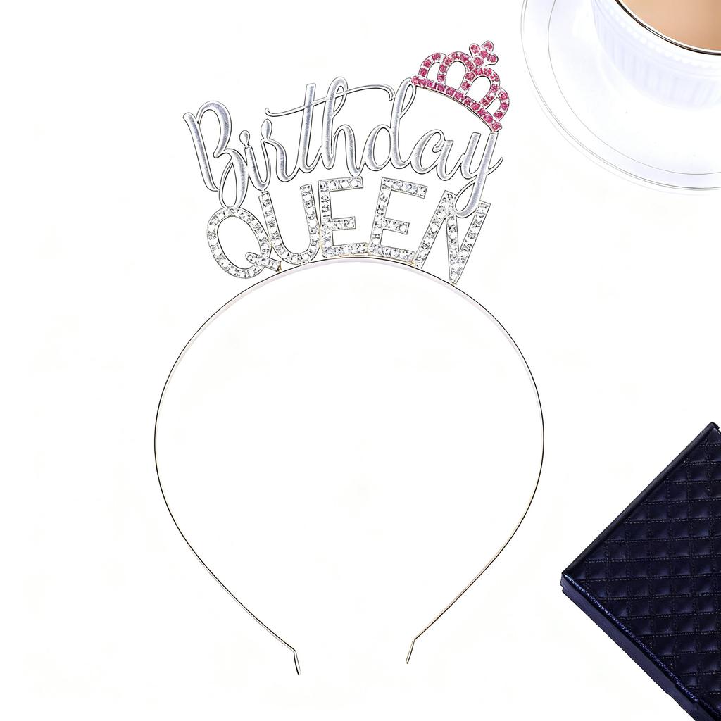 Diamant Buchstaben Stirnband Geburtstag Haaraccessoires Geburtstagskönigin Geburtstagsparty Stirnband