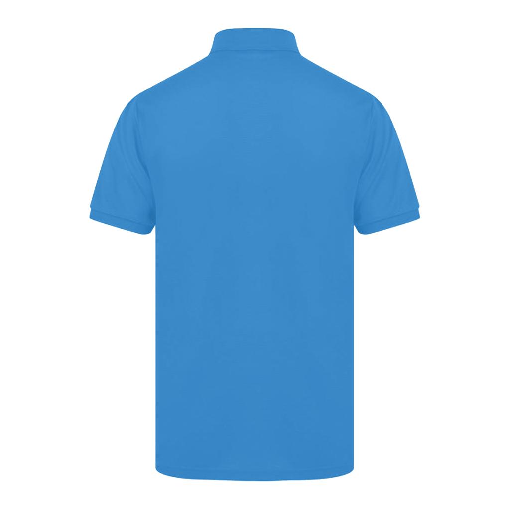 Henbury Polo de piqué de manga corta 65/35 para hombre