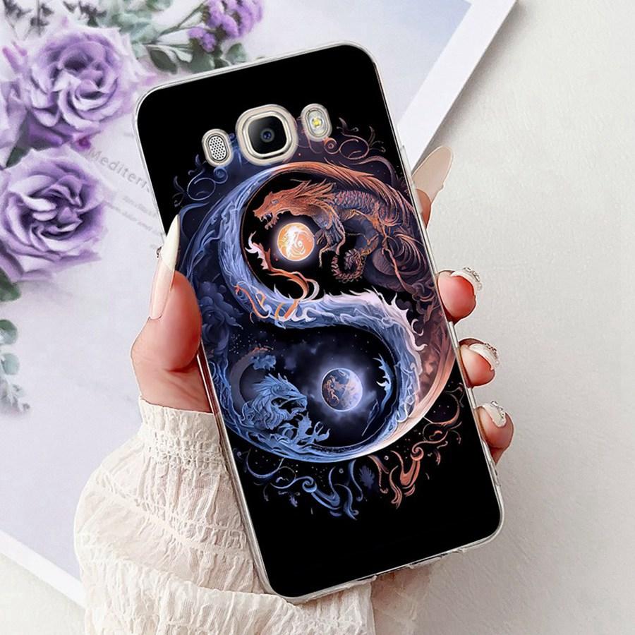 For Samsung J3 J5 J7 2016 Phone Case Back Cover Cute flower Painted TPU Cases For Samsung GalaxyJ5 2016 J510F Soft Fundas