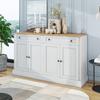 Large Sideboard with 4 Doors And 2 Drawers, Modern Buffet Cabinet for Dining Room and Living Room, 150 X 40 X 86cm