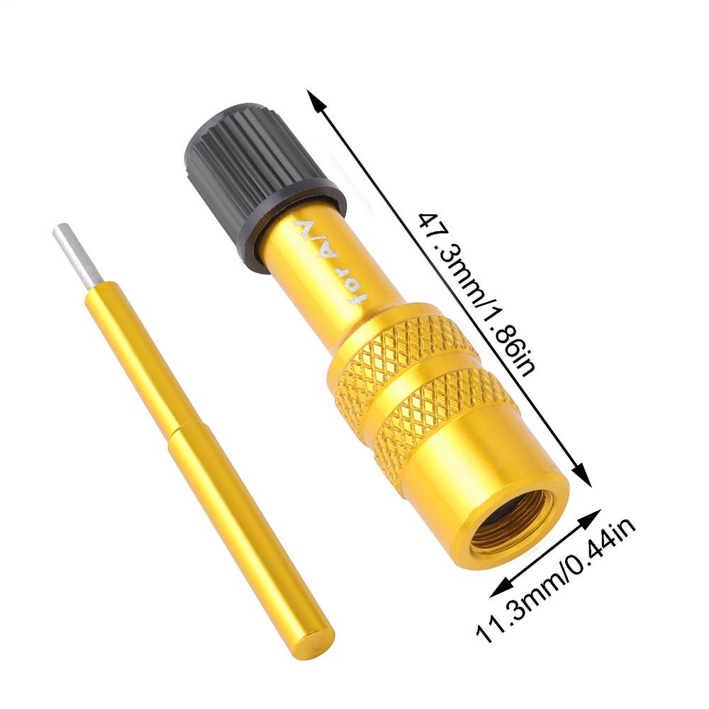 

Aluminum Alloy Bike Fork Valve Adapter A/V Universal Inflatable Valve Adapter Inflatable Valve Adapter Bike Air Fork Tool золотий