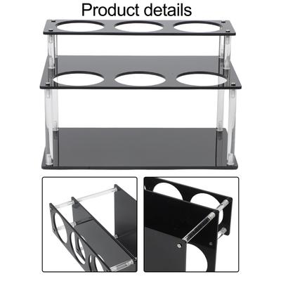 Coffee Syrup Organizer In Acrylic 2 Tier Rack for Syrup Bottles for Kitchen Bars Restaurants and Special Events