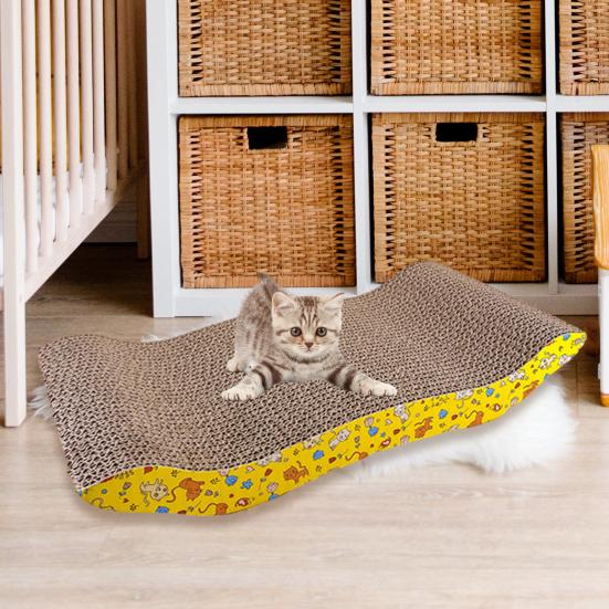 Yousheng Cat Scratching Board Corrugated Paper Cat Scratcher Durable Honeycomb Structure Claw Grinding Cardboard Pet Supplies