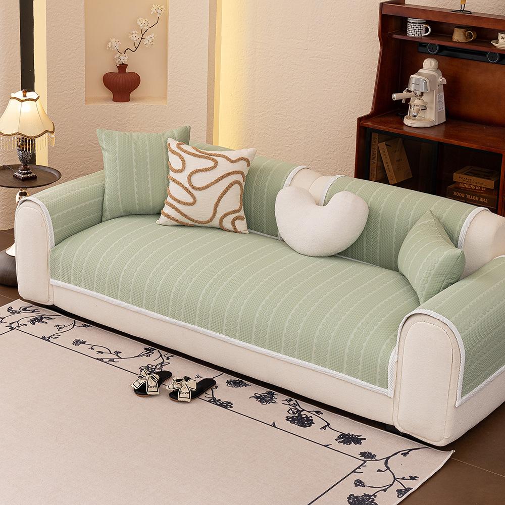 Cool Doudou Ice Silk Sofa Cushion Summer Mat Cushion New Non-Slip Summer Sofa Cover Cover Cool Cover