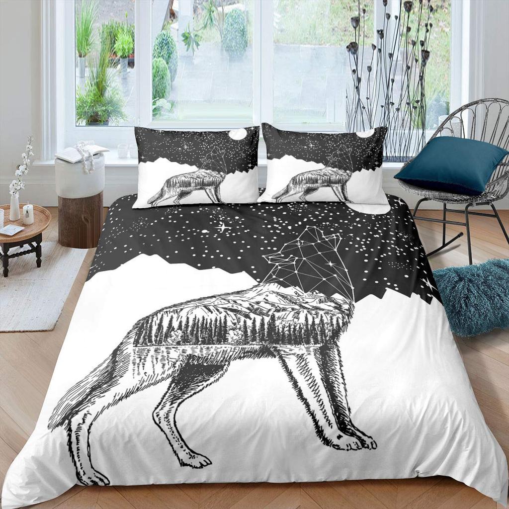 Comforter Boho Wolf - Wildlife Animal Theme