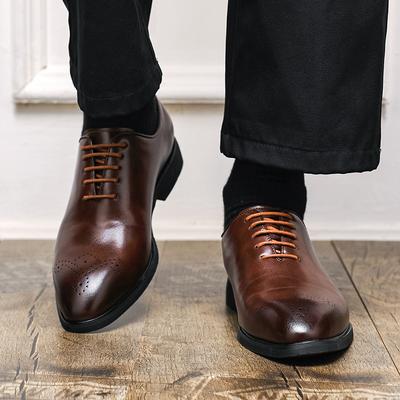 Classic Men's Leather Shoes Minimalist British Suit Style Office and Leisure Business Plus Size Leisure Daily Outdoor Shoes