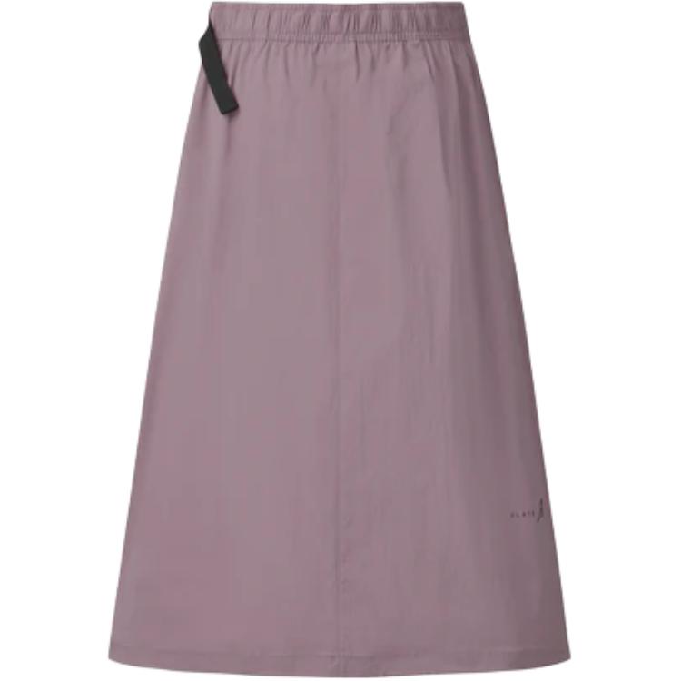 Salomon Solid Color Mid Waist Loose Casual Long Skirt Women skirts C30728