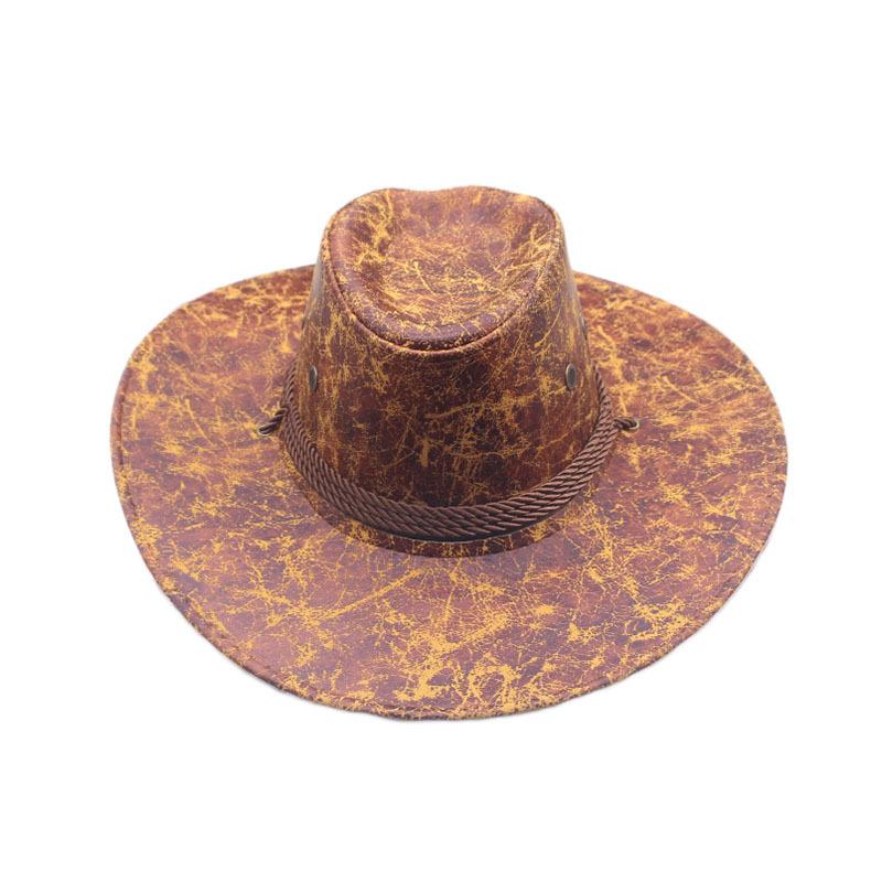 Western Cowboy Hat American California Style Men's and Women's Outdoor Tourism Beach Shade Jazz Hat Prairie Edge Knight Hat
