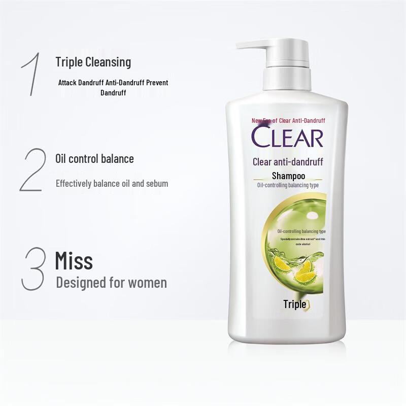 Clear Anti-Dandruff Oil Control Balancing Shampoo