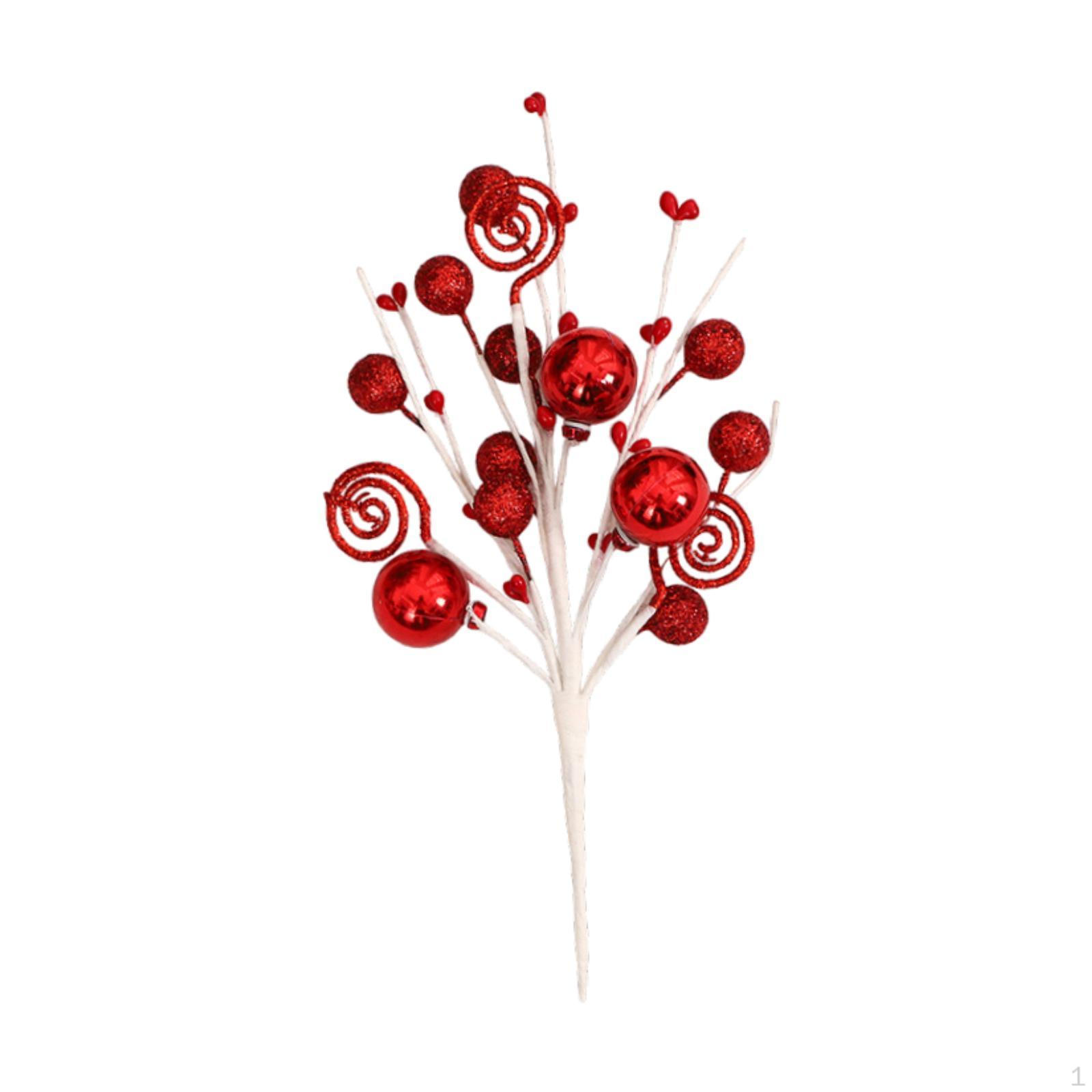 

6 блестящих шариков для украшения праздничной елки Red
