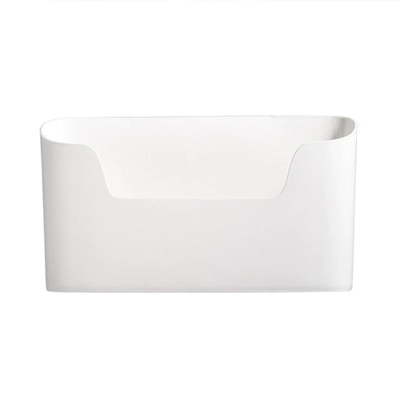 1 PIÈCE Support de Rangement Auto-Adhésif Mural Sans Perçage Porte de Placard Organisateur en Plastique Étagère Accessoires de Cuisine
