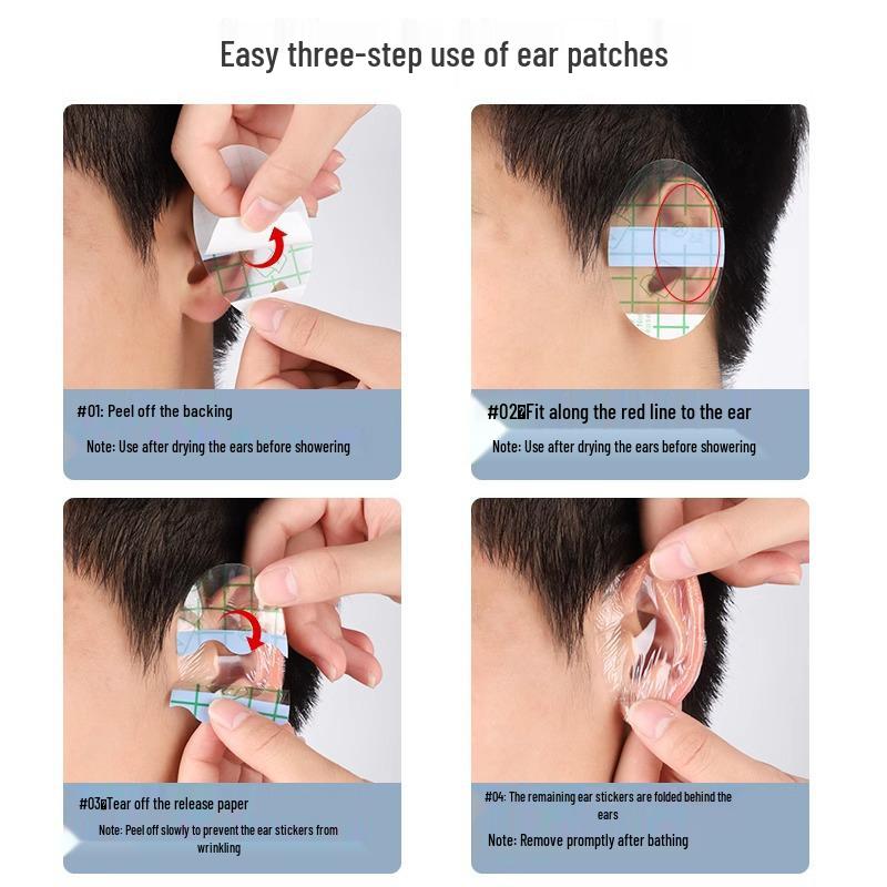 Vattentäta Öronskyddsklistermärken för Nyfödda - 60-pack