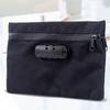 Combination Lock Money Bag with Lock Canvas Security Document Bag Portable Locking Pouch  Home