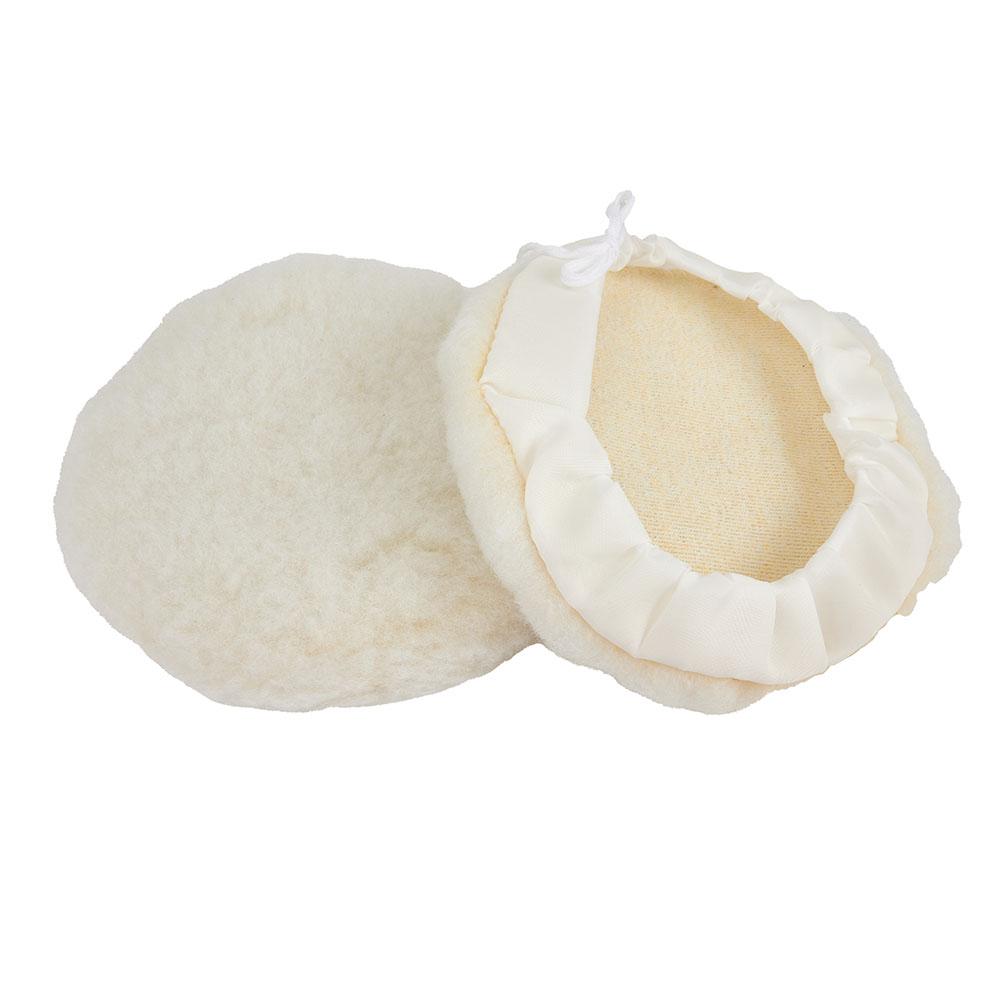 3Pcs Lambs Wool Buffing Pads Set 7inch for Car and Aerospace Polishing with Wool Fibers for Consistent Polishing Results