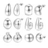 Women Piercing Stud Earrings Chunky Waterdrop Hollow Earrings Fashion Jewelry For Women Girls