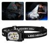 Headlamp Rechargeable, Lumen Super Bright Motion Sensor Head Lamp Flashlight
