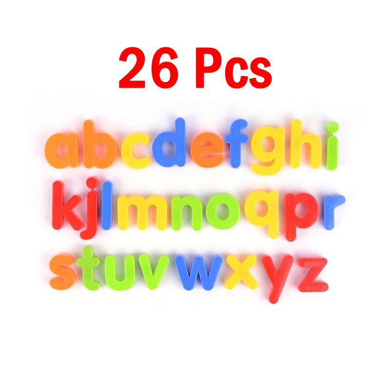 26pcs Magnetic Letter Numbers Alphabet Fridge Magnets Colorful ABC 123 Educational Kids Learning Spelling Counting Education Toy