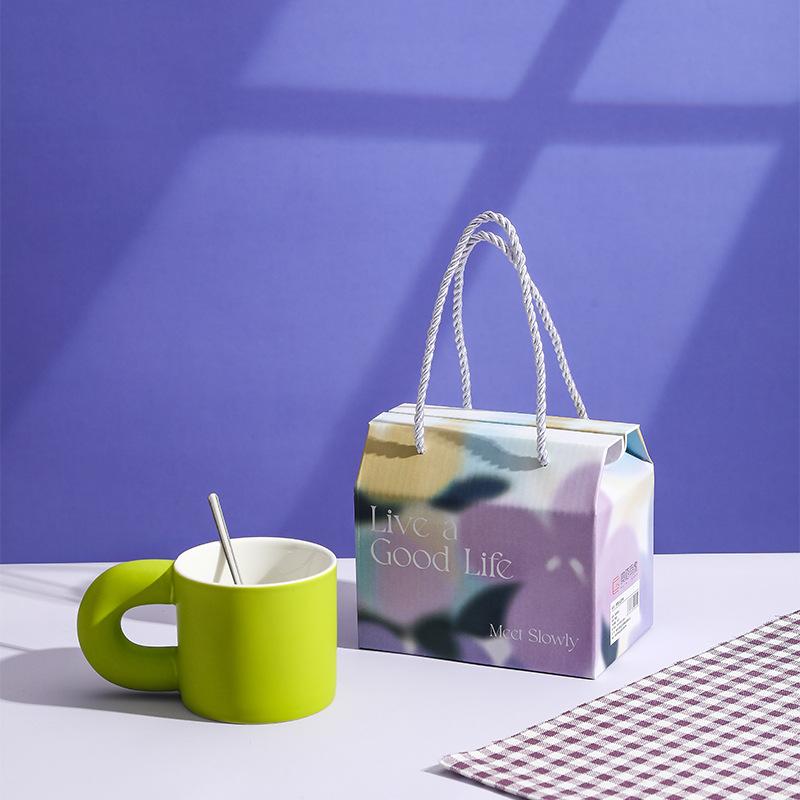 High Value Ceramic Water Cup Fat Cup Souvenir Gift Box Coffee Cup Gift Event Mug Gift Gift