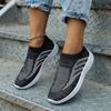 European and American spring and autumn new round head knitted low-top casual shoes large size running shoes single shoes travel shoes