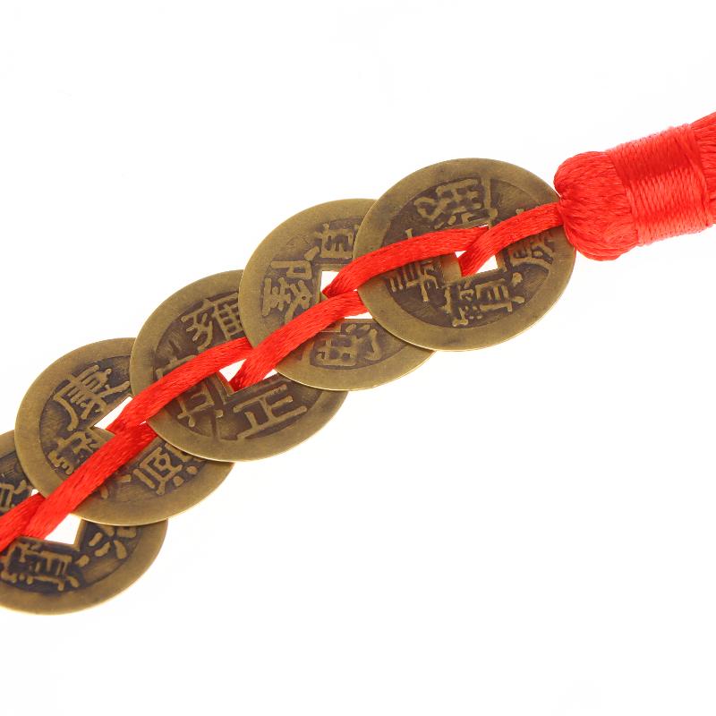 Gourd-Shaped Copper Coin Decorative Item, Entrance Hall Bathroom Auspicious Charm Pendant For Prosperity Of Wealth