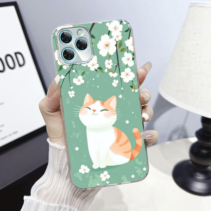 For Blackview A95 A100 A200 Pro A85 Case Protective Cover For  Blackview A80S Marble Clear Soft Silicone Phone Case Cat Fundas