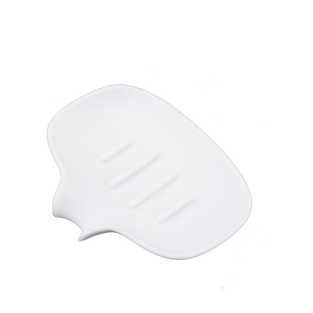 

Мыльница без перфорации, самоклеящаяся полка, мыльница, креативная силиконовая мыльница для кухни белый