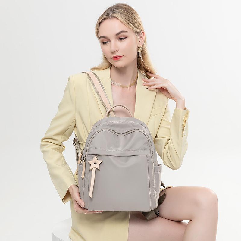 Oxford Cloth Backpack for Women New Style Spring Easy To Match Simple Casual Backpack Large Capacity Travel Bag School Bag