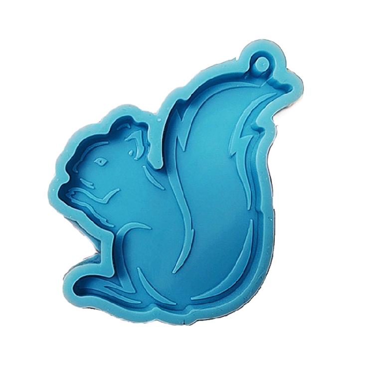 

Super Glossy Koala Squirrel Silicone Resin Mold DIY Keychain Necklace Pendant 1