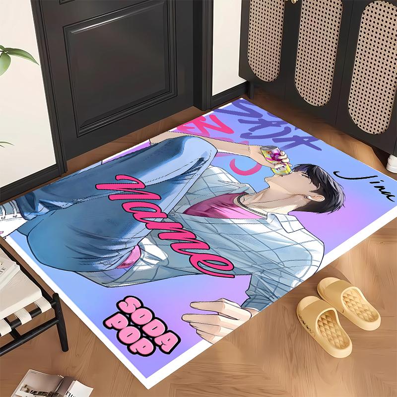 Jinu (14) Personalized Name Office Carpet Stylish Decor for Living Room Bedroom Kitchen