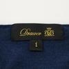 DRAWER Excellent condition 6513-106-0560 Cashmerex silk high gauge knit tops 1 blueUsed