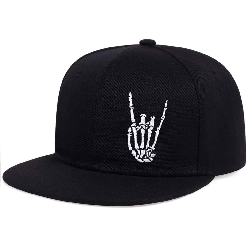 Finger Hagebutte Hip Hop Baseballkappe Mit Gesticktem Totenkopf-Design Für Männer Und Frauen