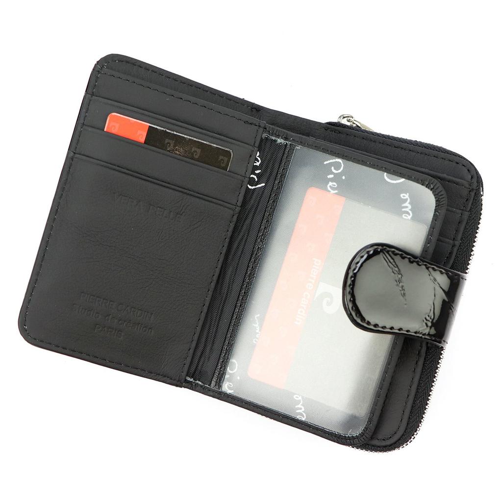 Schlankes Leder-Damenportemonnaie von Pierre Cardin