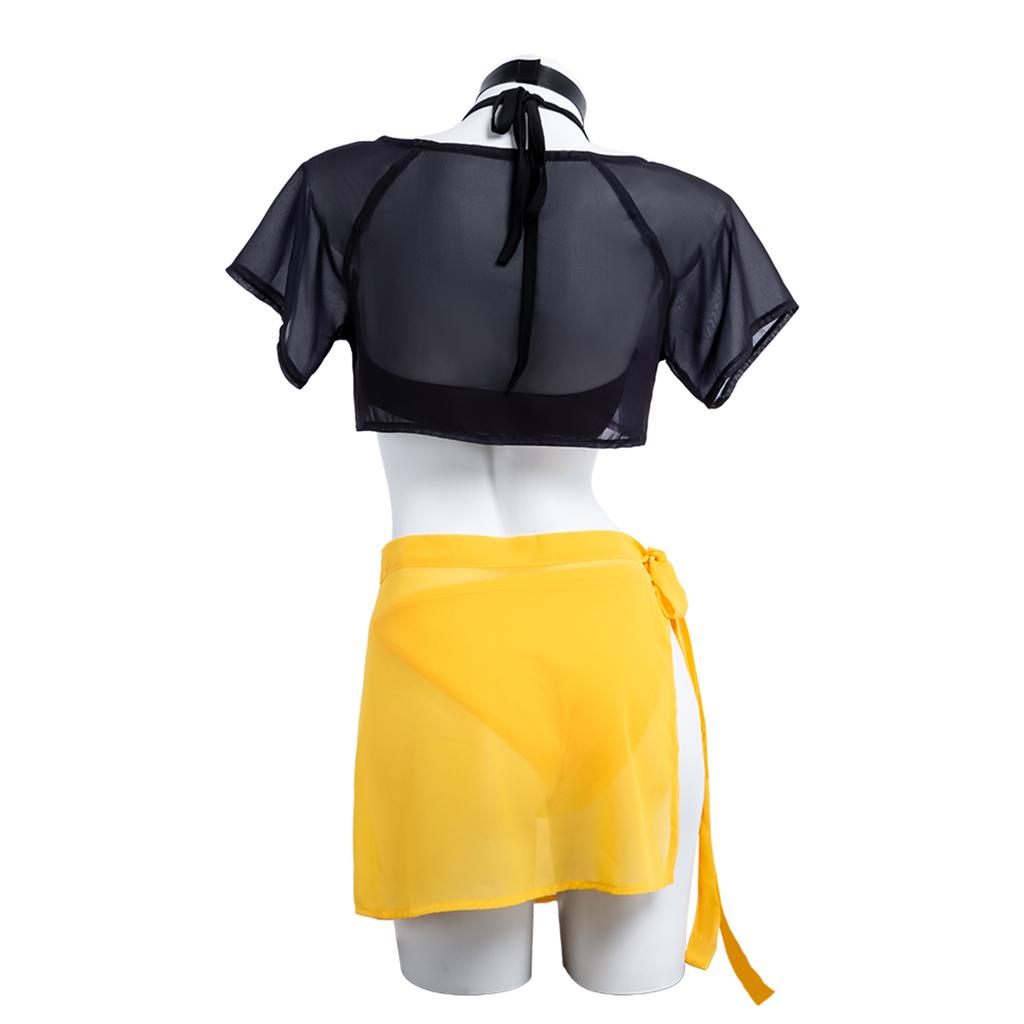 Hot Anime And TV Drama Characters. Female Protagonist Group's Adult Cosplay Outfits. The Same Elements Swimsuit Cosplay Performance Costumes.